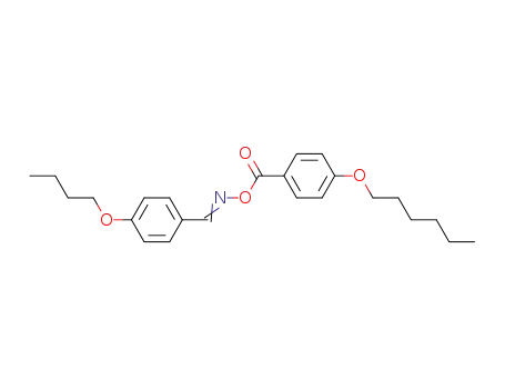 Molecular Structure of 61096-32-0 (Benzaldehyde, 4-butoxy-, O-[4-(hexyloxy)benzoyl]oxime)