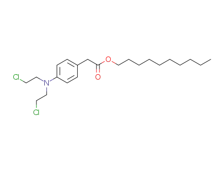Molecular Structure of 66276-87-7 (decyl {4-[bis(2-chloroethyl)amino]phenyl}acetate)