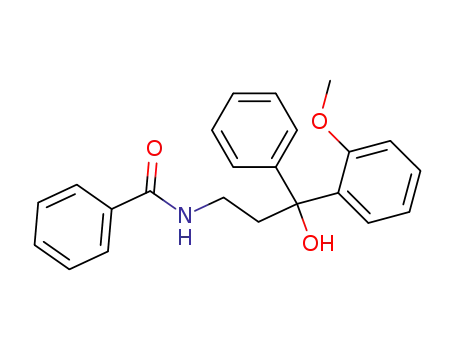 Molecular Structure of 63292-45-5 (Benzamide, N-[3-hydroxy-3-(2-methoxyphenyl)-3-phenylpropyl]-)