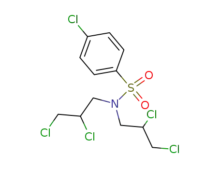 Molecular Structure of 17260-61-6 (Benzenesulfonamide, 4-chloro-N,N-bis(2,3-dichloropropyl)-)