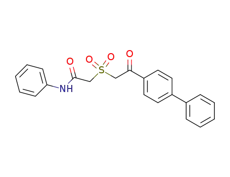 Acetamide, 2-[(2-[1,1'-biphenyl]-4-yl-2-oxoethyl)sulfonyl]-N-phenyl-