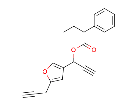 Molecular Structure of 51715-75-4 (<span xmlns="" style="font-weight:bold;">5&prime;-PROPARGYL-</span>&alpha;<span xmlns="" style="font-weight:bold;">&prime;-ETHYNYL-3&prime;-FURYLMETHYL</span> &alpha;-ETHYLPHENYL ACETATE			)