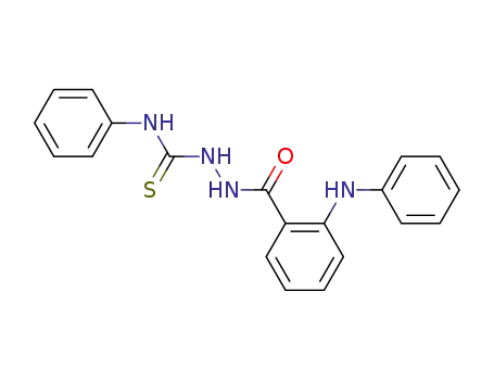 Molecular Structure of 61808-35-3 (Benzoic acid, 2-(phenylamino)-,
2-[(phenylamino)thioxomethyl]hydrazide)