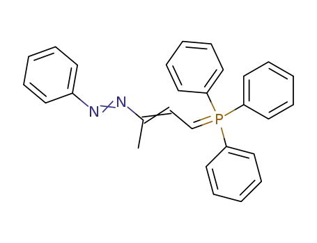 Molecular Structure of 61355-79-1 (Diazene, [1-methyl-3-(triphenylphosphoranylidene)-1-propenyl]phenyl-)