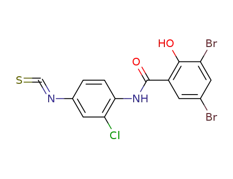3,5-dibromo-2-chlorosalicylanilide-4'-isothiocyanate