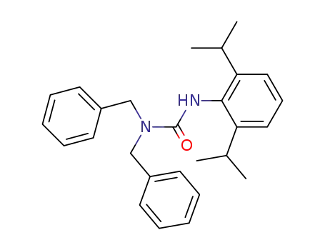 Molecular Structure of 53099-46-0 (Urea, N'-[2,6-bis(1-methylethyl)phenyl]-N,N-bis(phenylmethyl)-)