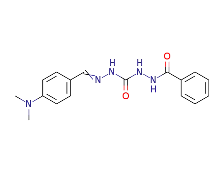 Molecular Structure of 5292-08-0 (Carbohydrazide,1-benzoyl-5-[p-(dimethylamino)benzylidene]- (7CI,8CI))