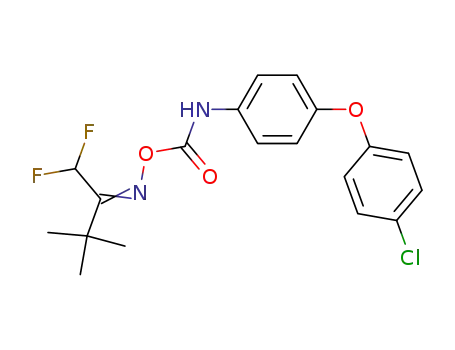 Molecular Structure of 66032-72-2 (2-Butanone, 1,1-difluoro-3,3-dimethyl-,
O-[[[4-(4-chlorophenoxy)phenyl]amino]carbonyl]oxime)