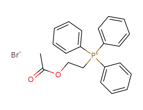 Molecular Structure of 51860-42-5 (Phosphonium, [2-(acetyloxy)ethyl]triphenyl-, bromide)