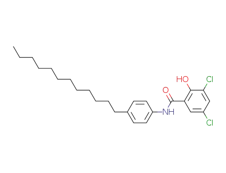 Molecular Structure of 62469-13-0 (Benzamide, 3,5-dichloro-N-(4-dodecylphenyl)-2-hydroxy-)