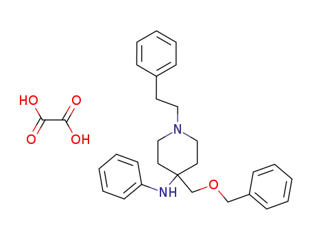 Molecular Structure of 61086-11-1 (4-Piperidinamine,
N-phenyl-1-(2-phenylethyl)-4-[(phenylmethoxy)methyl]-, ethanedioate
(1:1))