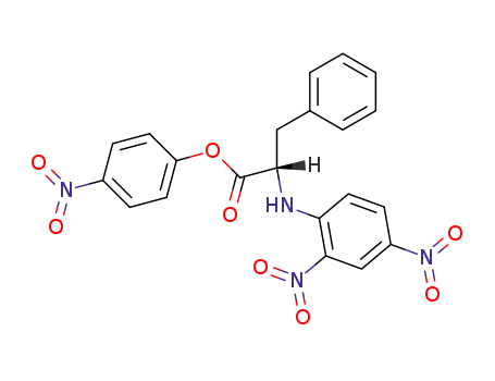 Molecular Structure of 63236-48-6 (L-Phenylalanine, N-(2,4-dinitrophenyl)-, 4-nitrophenyl ester)