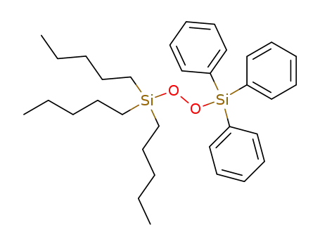 Molecular Structure of 53575-52-3 (Silane, tripentyl[(triphenylsilyl)dioxy]-)