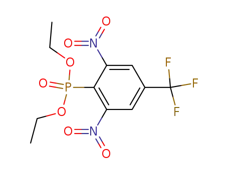 Molecular Structure of 63245-90-9 (Phosphonic acid, [2,6-dinitro-4-(trifluoromethyl)phenyl]-, diethyl ester)