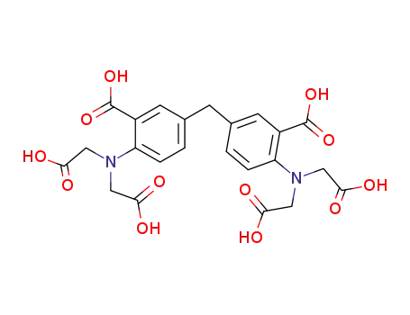 Molecular Structure of 61687-28-3 (Benzoic acid, 3,3'-methylenebis[6-[bis(carboxymethyl)amino]-)