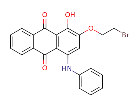 9,10-Anthracenedione, 2-(2-bromoethoxy)-1-hydroxy-4-(phenylamino)-