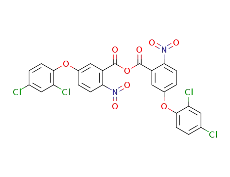 Molecular Structure of 63580-77-8 (Benzoic acid, 5-(2,4-dichlorophenoxy)-2-nitro-, anhydride)