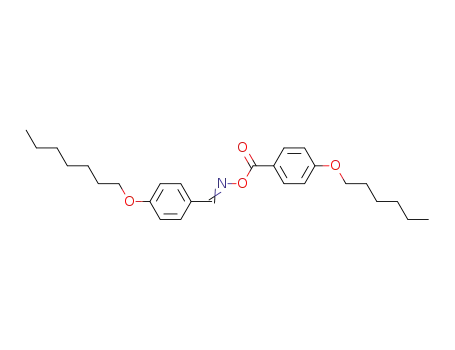 Molecular Structure of 61096-35-3 (Benzaldehyde, 4-(heptyloxy)-, O-[4-(hexyloxy)benzoyl]oxime)