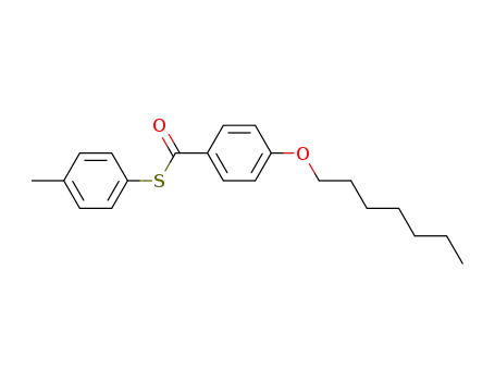 Molecular Structure of 62525-89-7 (Benzenecarbothioic acid, 4-(heptyloxy)-, S-(4-methylphenyl) ester)