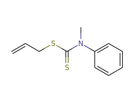Molecular Structure of 945-52-8 (Carbamodithioic acid, methylphenyl-, 2-propenyl ester)
