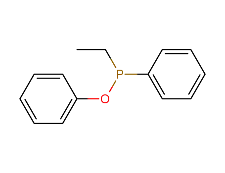 Molecular Structure of 20337-75-1 (Phosphinous acid, ethylphenyl-, phenyl ester)