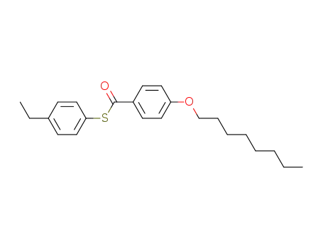 Molecular Structure of 62525-97-7 (Benzenecarbothioic acid, 4-(octyloxy)-, S-(4-ethylphenyl) ester)