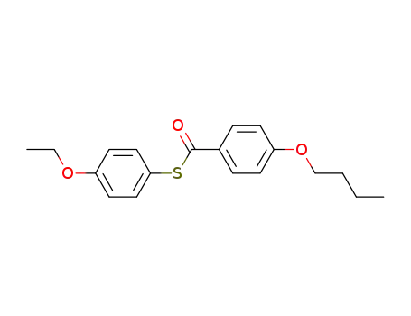 Molecular Structure of 62525-79-5 (Benzenecarbothioic acid, 4-butoxy-, S-(4-ethoxyphenyl) ester)