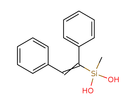 Molecular Structure of 57522-93-7 (Silanediol, (1,2-diphenylethenyl)methyl-)