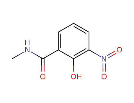Molecular Structure of 2937-85-1 (Benzamide, 2-hydroxy-N-methyl-3-nitro-)