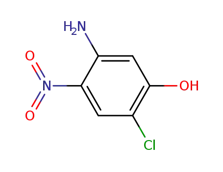 Molecular Structure of 89581-59-9 (Phenol, 5-amino-2-chloro-4-nitro-)