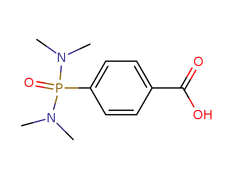 Molecular Structure of 53824-54-7 (Benzoic acid, 4-[bis(dimethylamino)phosphinyl]-)