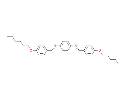 Molecular Structure of 24679-00-3 (1,4-Benzenediamine, N,N'-bis[[4-(hexyloxy)phenyl]methylene]-)