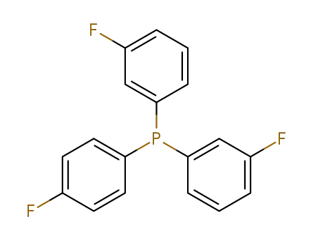 Molecular Structure of 35035-63-3 (Phosphine, bis(3-fluorophenyl)(4-fluorophenyl)-)