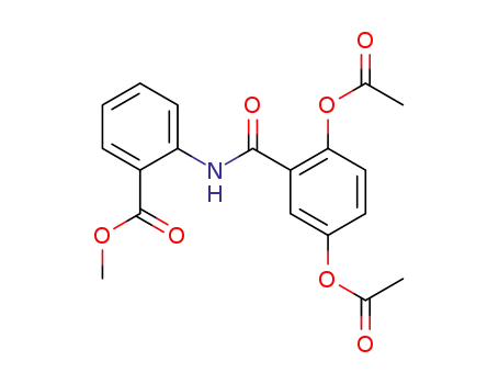 Molecular Structure of 60503-69-7 (Benzoic acid, 2-[[2,5-bis(acetyloxy)benzoyl]amino]-, methyl ester)