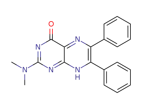 Molecular Structure of 18651-30-4 (4(1H)-Pteridinone, 2-(dimethylamino)-6,7-diphenyl-)