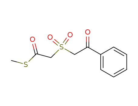 Molecular Structure of 65019-80-9 (Ethanethioic acid, [(2-oxo-2-phenylethyl)sulfonyl]-, S-methyl ester)