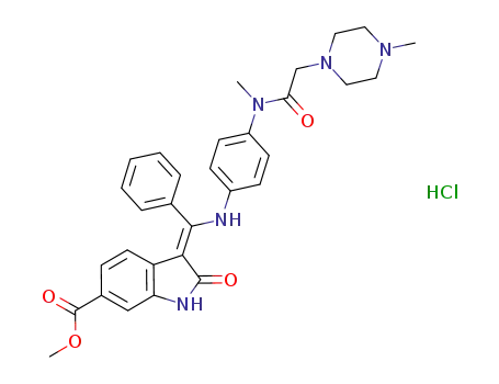 Molecular Structure of 959761-73-0 (nintedanib hydrochloride)