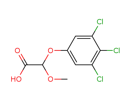 Molecular Structure of 65807-98-9 (Acetic acid, methoxy(3,4,5-trichlorophenoxy)-)