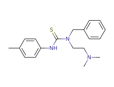 Molecular Structure of 65875-32-3 (Thiourea,
N-[2-(dimethylamino)ethyl]-N'-(4-methylphenyl)-N-(phenylmethyl)-)