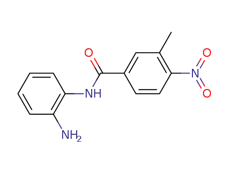 Molecular Structure of 63390-23-8 (Benzamide, N-(2-aminophenyl)-3-methyl-4-nitro-)