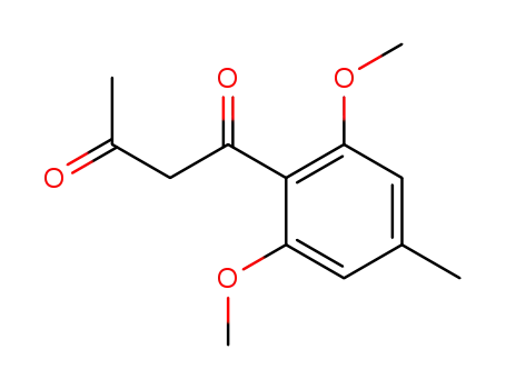 Molecular Structure of 62806-13-7 (1,3-Butanedione, 1-(2,6-dimethoxy-4-methylphenyl)-)