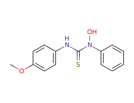 Molecular Structure of 62592-93-2 (Thiourea, N-hydroxy-N'-(4-methoxyphenyl)-N-phenyl-)