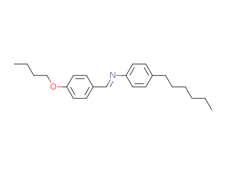 Molecular Structure of 111458-12-9 (Benzenamine, N-[(4-butoxyphenyl)methylene]-4-hexyl-, (E)-)