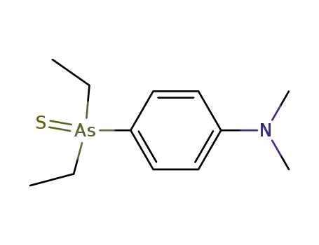Molecular Structure of 39078-19-8 (Benzenamine, 4-(diethylarsinothioyl)-N,N-dimethyl-)