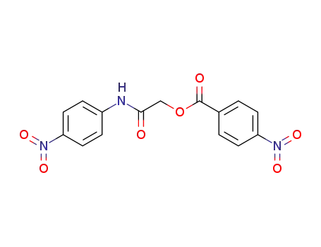 Molecular Structure of 65963-25-9 (Acetamide, 2-[(4-nitrobenzoyl)oxy]-N-(4-nitrophenyl)-)