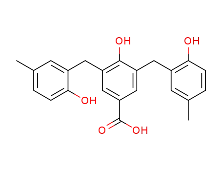 Benzoic acid, 4-hydroxy-3,5-bis[(2-hydroxy-5-methylphenyl)methyl]-
