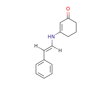 Molecular Structure of 62681-70-3 (2-Cyclohexen-1-one, 3-[(2-phenylethenyl)amino]-)