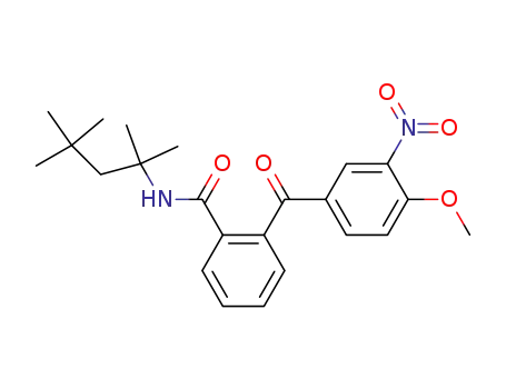 Molecular Structure of 63266-09-1 (Benzamide, 2-(4-methoxy-3-nitrobenzoyl)-N-(1,1,3,3-tetramethylbutyl)-)