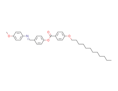 Benzoic acid, 4-(dodecyloxy)-,
4-[[(4-methoxyphenyl)imino]methyl]phenyl ester