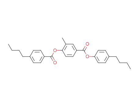 Molecular Structure of 53629-86-0 (Benzoic acid, 4-[(4-butylbenzoyl)oxy]-3-methyl-, 4-butylphenyl ester)